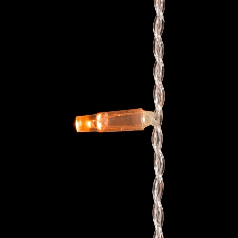 Гирлянда Бахрома с Колпачком 3,1 x 0,5 м Желтая 220В, 120 LED, Провод Прозрачный ПВХ, IP65