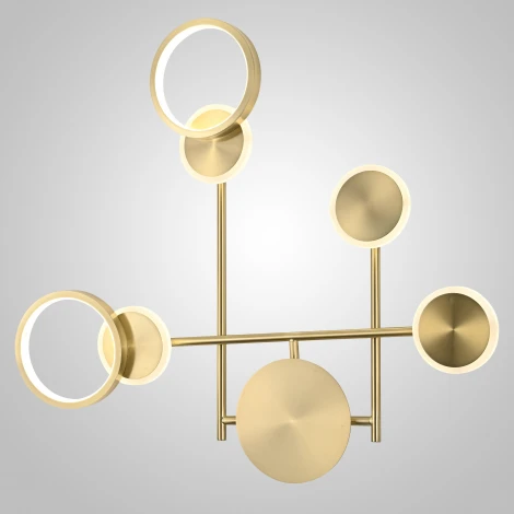 Настенный светильник Wi-Fi Zingy E Brass ImperiumLoft Zingy01 (LED, 220V, пульт управления)