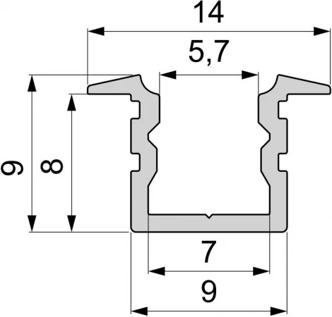Профиль для светодиодной ленты ET-02-05 975184 Deko-Light