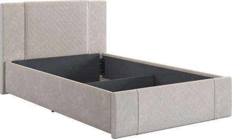 Каркас кровати Хлоя 120х200 см Mebelson (ДСП,Ткань/Кремовый) арт.KM1.2-24.2081