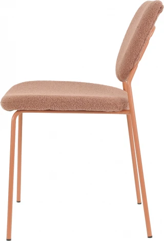 Стул обеденный Gigi коричневый букле розовые ножки Stool Group арт.УТ000039037
