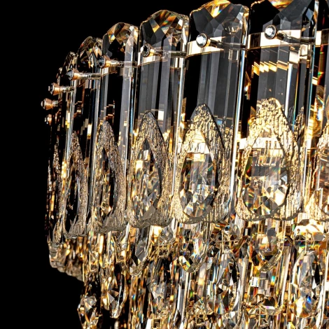 Подвесная люстра хрустальная Modelux MODELUX ML.7220.800 GD