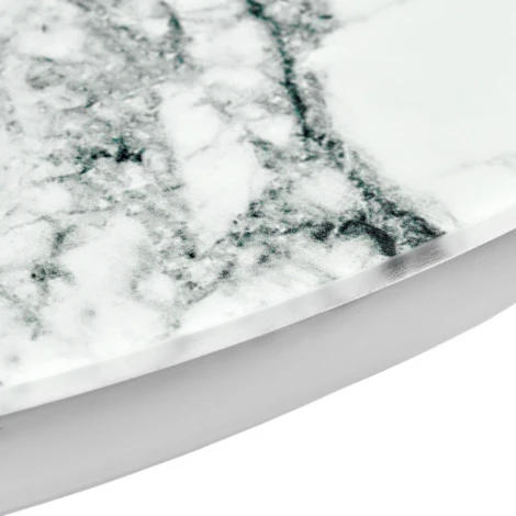 Набор кофейных столиков Bradex Home Tango белый мрамор с белыми ножками (RF 0600)