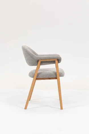 Стул обеденный Tavu с деревянными ножками серый Stool Group арт.УТ000041727
