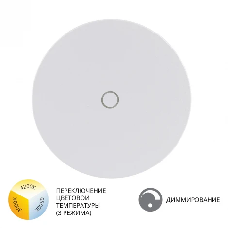 Настенный уличный светильник Arte Lamp A4506AL-1WH (LED, 220V, сенсорный выключатель, круглые, IP65)