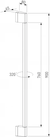 Настенный уличный светильник светодиодный Elektrostandard Argos 35122/D черный (220V, IP54)