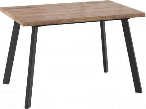 Стол МАМАДОМА Борг Дуб 120, Дуб Веллингтон/ Черный
