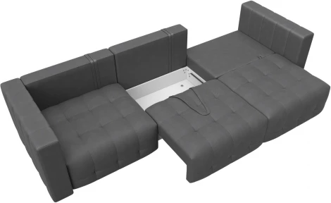 Диван прямой Лига-052 НПБ Лонг Лига Диванов (Замша) арт.128794