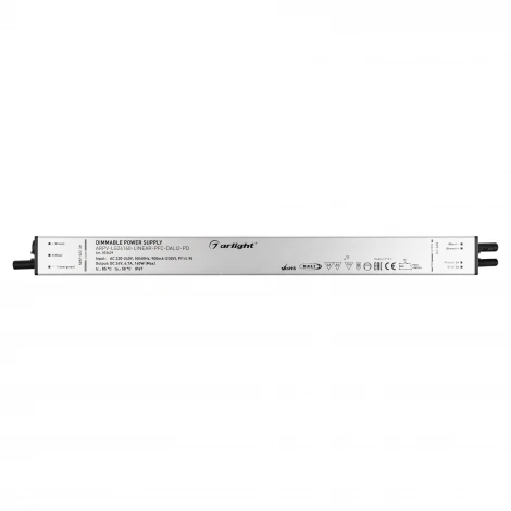 Блок питания ARPV-LG24160-LINEAR-PFC-DALI2-PD (24V, 6.7A, 160W) (Arlight, IP67 Металл, 5 лет) 033429
