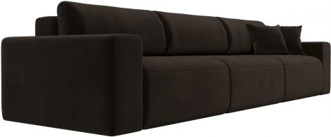Диван прямой Лига-036 НПБ Классик Лонг (Коричневый/Микровельвет) Лига Диванов арт.121315