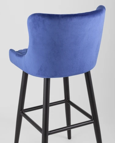 Стул барный Stool Group Ститч велюр синий УТ000001370