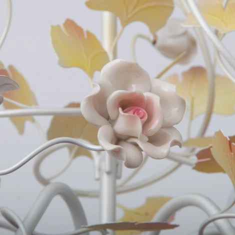 Подвесная люстра Abrasax SD0979/6 (220V, на цепи, свеча, цветы, листья, розы)