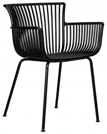 Набор 4 шт Стул обеденный DOBRIN ROSS (черный (B-03) без подушки)