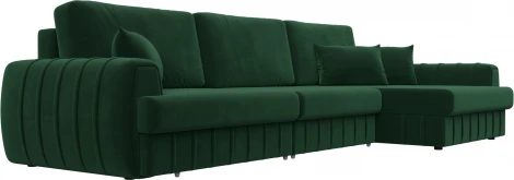 Диван угловой Лига-057 НПБ Лонг угол правый Лига Диванов (Велюр) арт.129299