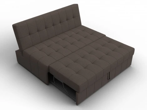 Диван прямой Лига-107 (140) (ЛДСП,Брус,Фанера,Рогожка/Коричневый) Лига Диванов 134902