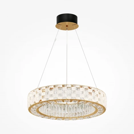 Подвесной светильник Maytoni Castello MOD336PL-L120G3K (LED, 220V, хрусталь, на тросе, круглые)