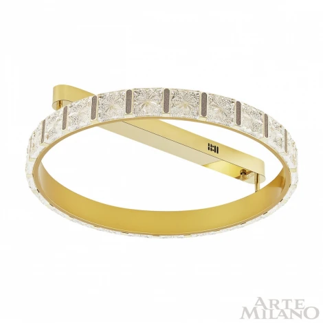 Потолочный светильник круглый Arte Milano Venezia 310183/D600 GD (регулировка яркости, LED, 220V, пульт управления, кольцо)