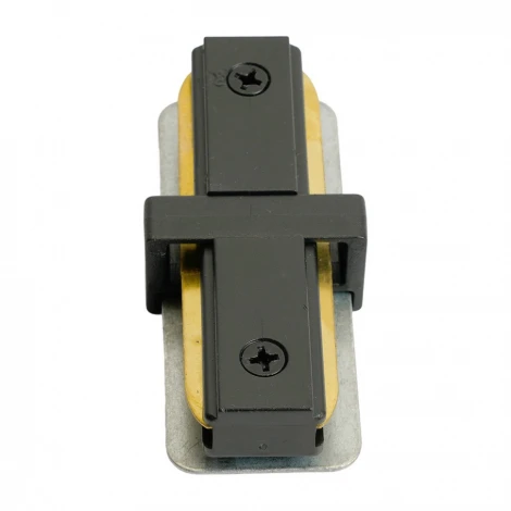 Коннектор прямой однофазный для шинопровода черный Feron LD1020 51898