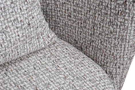 Кресло Verona вращающееся, шенилл серый Seppia-SER/бронза 70*77*80см Garda Decor