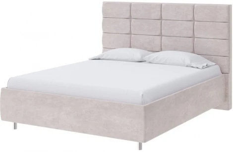 PROxSON Кровать Shapy без основания (Ткань: Велюр Лофти Бежевый) 140x190