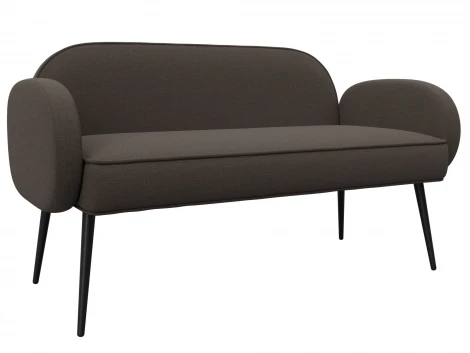 Диван прямой Лига-086 (Фанера/Металл/Рогожка/Коричневый) Лига Диванов 131081