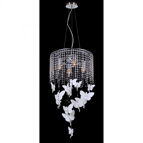 Подвесной светильник Favourite Fairies 1165-4PC (220V, хрусталь, на тросе, бабочки)