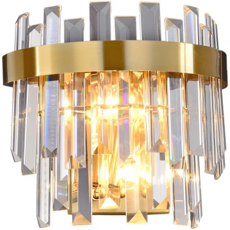 Бра хрустальное ILLUMICO IL5189-2WLS-29 BRASS MIRAGE