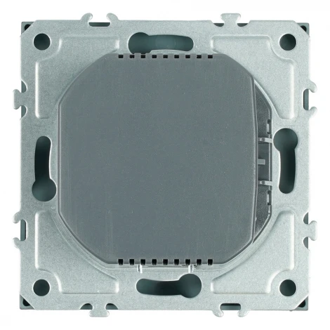 Розетка с заземлением и шторками с USB Type A+С (платиново-серый, soft touch) Stekker Эмили 50219