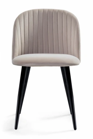 Стул Woodville на металлокаркасе Gabi 1 latte / black 15350