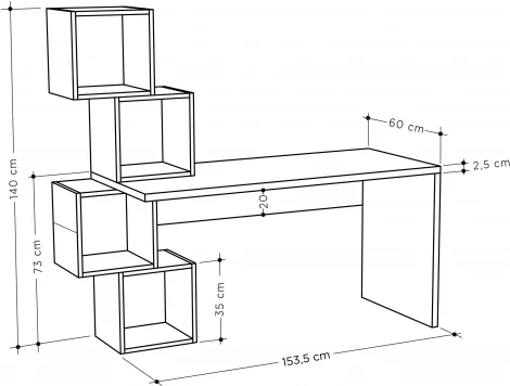 Стол письменный LEVE BALANCE WORKING TABLE