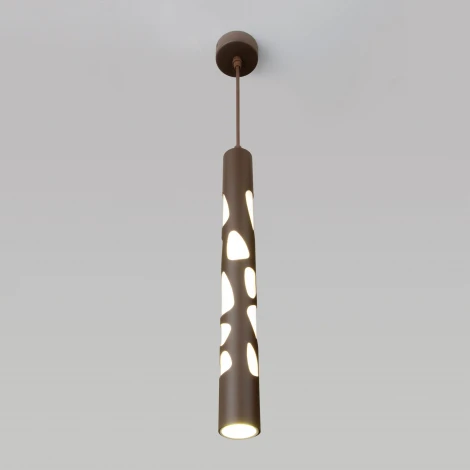 Подвесной светильник Elektrostandard DLR037 12W 4200K кофейный (LED, 220V, на проводе, круглые)