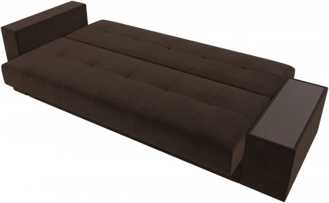 Диван-книжка Лига-020 стол справа (Коричневый,Сиреневый/Микровельвет) Лига Диванов арт.118507