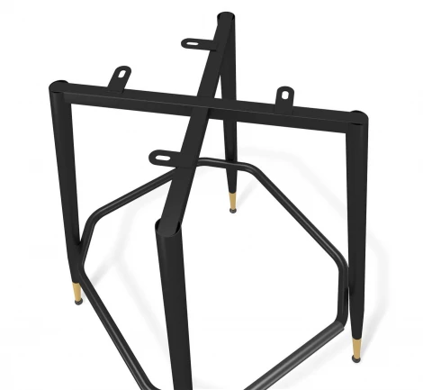 Стул полубарный Sheffilton SHT-ST36/S148-1 бежевый/черный муар/золото 4967844202