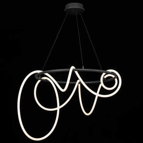 Подвесной светильник с гибким неоном и пультом Citilux Python CL220281 (регулировка яркости, LED, на тросе)