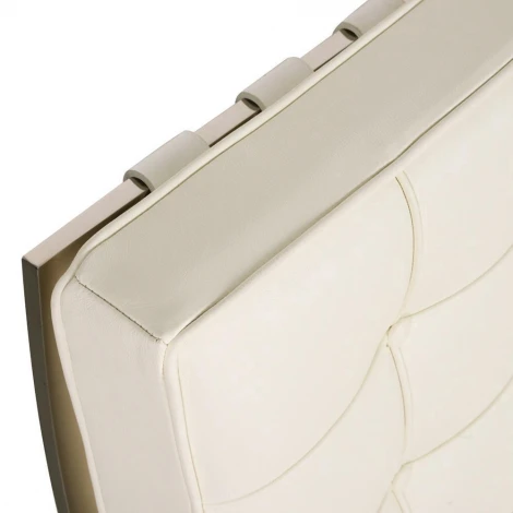 Кресло Barcelona Style Chair Белая кожа