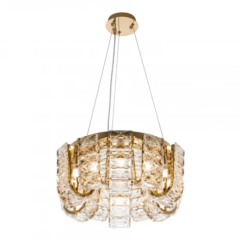 Подвесная люстра хрустальная Modelux MODELUX ML.755.12 GD