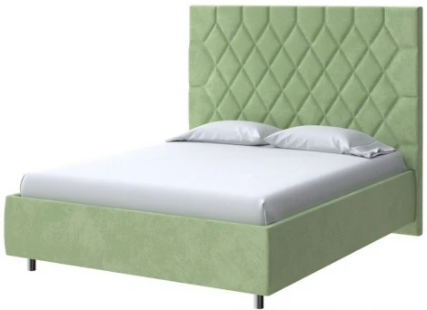 PROxSON Кровать Rhomby без основания (Ткань: Велюр Casa Яблоневый) 120x190