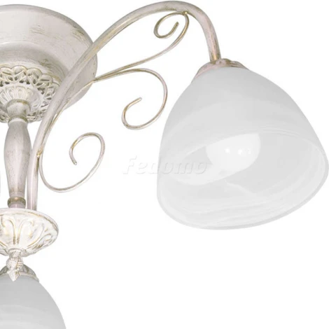 Люстра потолочная Day&Night, 3 плафона, белый с золотом