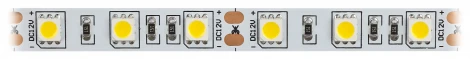 Светодиодная лента 12V 5м белый теплый ЭРА KU-5050AD-60D-WW