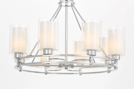 Подвесная люстра Lumina Deco Marietta LDP 8025-8 CHR+WT