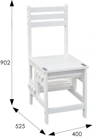 Стул-стремянка Массив снег от фабрики Mebelik