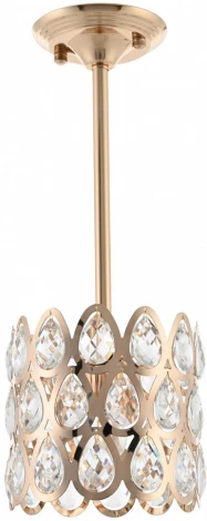 Потолочная люстра хрустальная на штанге Arte Milano Sorrento-1019 371019/1/300/190 GD (220V)