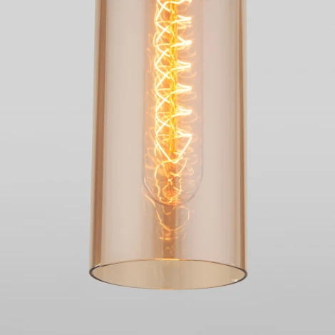 Подвесной светильник Eurosvet Airon 50180/1 янтарный (220V, на проводе, круглые)