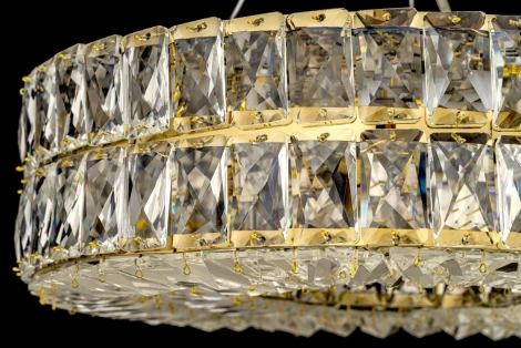 Подвесная люстра Arti Lampadari Sora E 1.5.40.100 G (220V, хрусталь, на тросе, круглые)