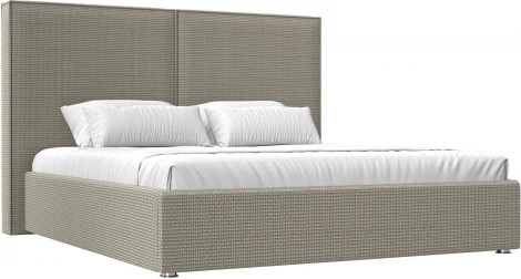 Кровать интерьерная Аура 180 (Корфу 02/Рогожка) Лига Диванов арт.120541