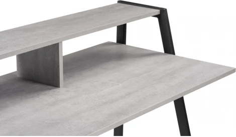 Письменный стол Notta Аларо бетон / черный матовый 542658