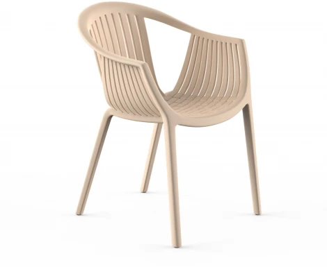 Стул с подлокотниками Top Concept EPOS, пластик бежевый