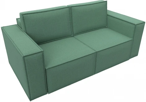 Диван прямой Куба мини (Зеленый/Рогожка) Лига Диванов арт.121893