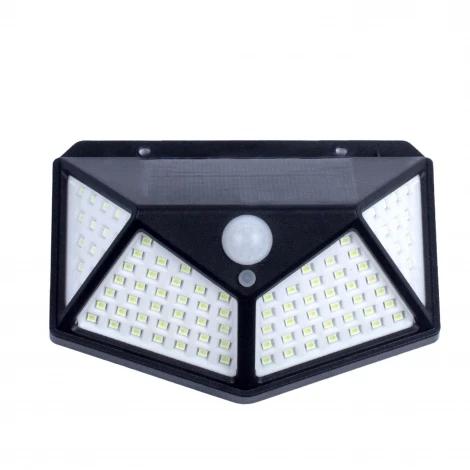 Садовый светильник на солнечной батарее, с датчиком движения. 100 светодиодов 1*18650 Li-Io аккумулятор в/к. IP44. Uniel USL-F-167/PT100 SENSOR