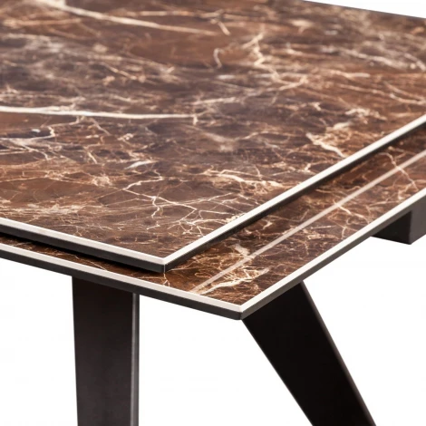 Стол раскладной Grant (160+80), мрамор испанская керамика черный Top Concept 2000000000602